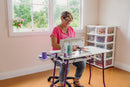 SewEzi Portable Sewing Table with Free Acrylic Custom Insert and Cover/Carry Case