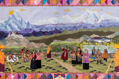 Free Tibet Quilt 1000 Piece Jigsaw Puzzle