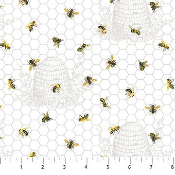 Chelsea 23060-10 White Multi Beehive and Bee