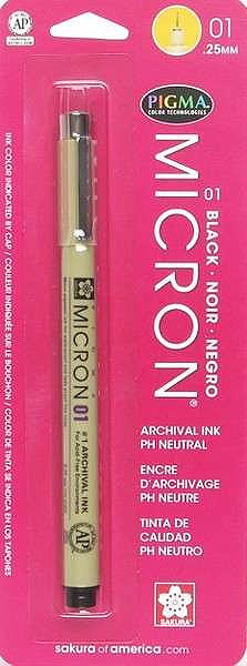 Pigma Micron Pen - Size 01 (0.25mm) Black
