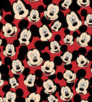 Mickey Head Toss Fleece 58072-160028 - 0.7m (approx. 28") Remnant