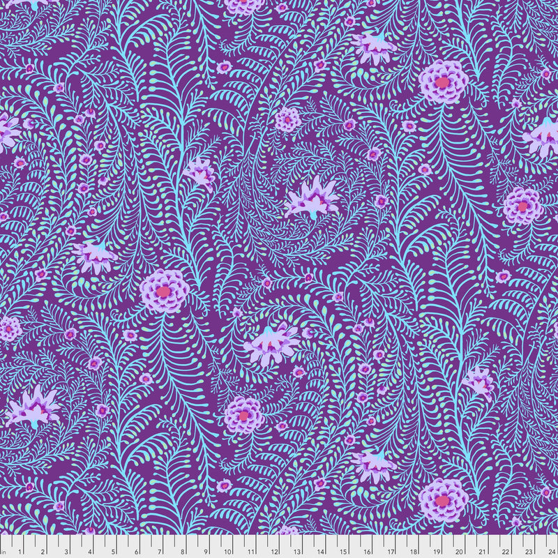 Ferns PWGP147.PURPL Purple by Kaffe Fassett for Free Spirit