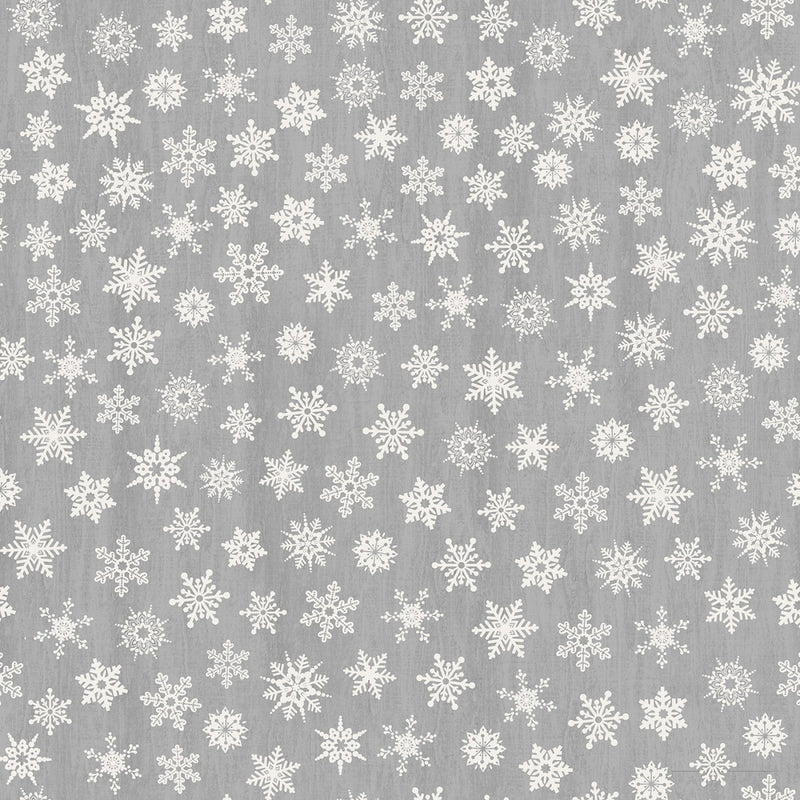 Snow Gnomes GAIL-C8211 GREY Snowflakes