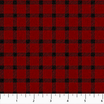 West Creek Wovens W23908-24 Elmgrove Red Black 92.6% Cotton/6.8% Rayon/0.6% Polyester