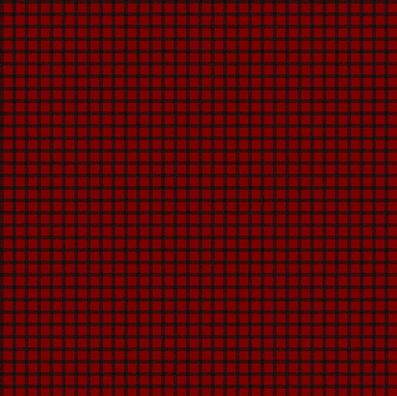 West Creek Wovens W23908-24 Elmgrove Red Black 92.6% Cotton/6.8% Rayon/0.6% Polyester