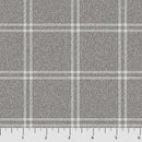 West Creek Wovens W23910-92 Newport Gray Off-White 61.2% Cotton/38.8% Polyester