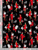 Bonjour  PARIS-C8688 BLACK Women in Red