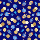 Festival of Lights 9946-55 Dreidel Fun Navy