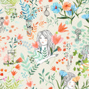 Garden Flowers Poplin P74 57"-59" wide