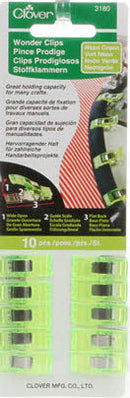 Wonder Clips - Neon Green - 10 Count