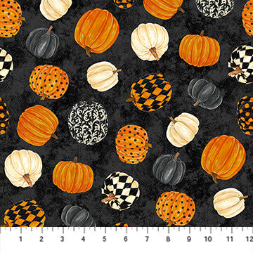 Black Cat Capers 24117-99 Black Multi Tossed Pumpkins