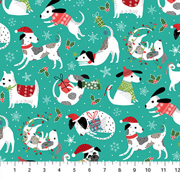Santa Paws 24152-64 Turquoise Multi Dog Feature