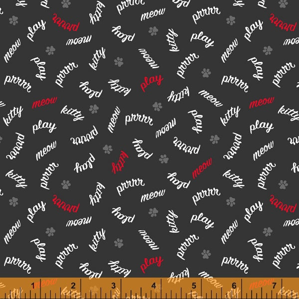 Mod Cats 52610-3 Soft Black Play Words