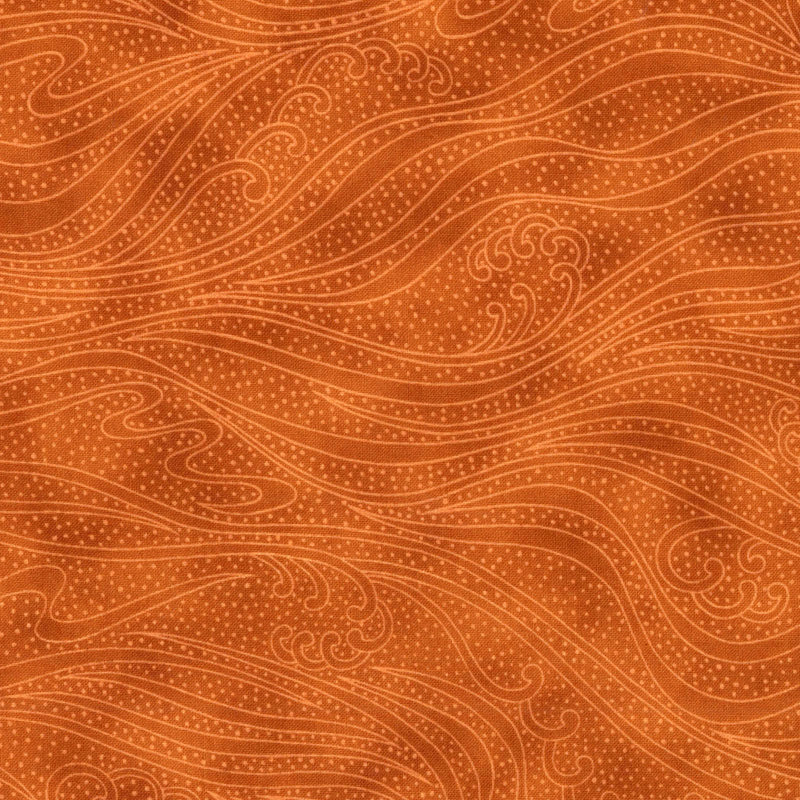 Color Movement 1MV-17 Orange by Kona Bay for In The Beginning Fabrics