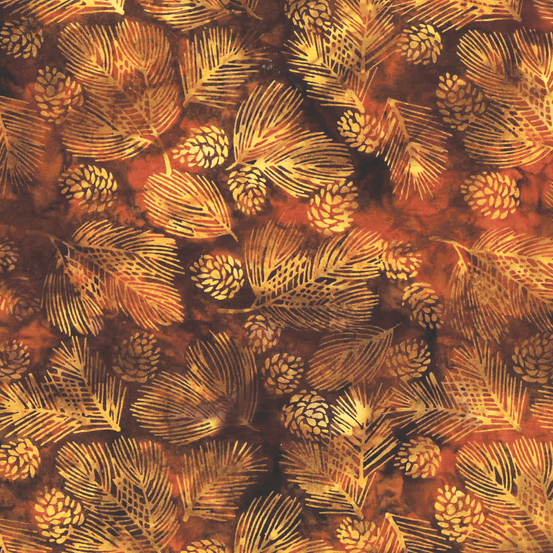 Amber Waves of Grain Batik T2382-626 Burnt Sienna
