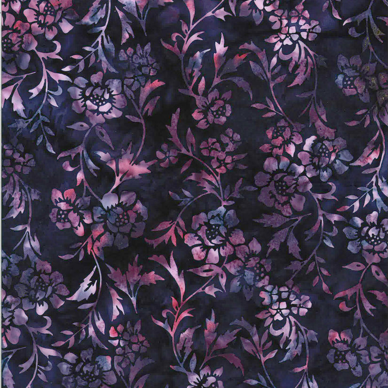 Fanciful Fuchsia Batik T2383-14 Purple