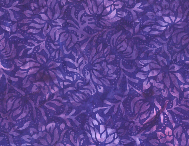 Floral Dots Batik 1400 22140 664 Dk. Purple