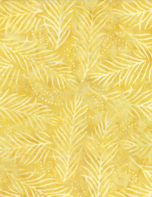 Delicate Fronds Batik 1400 22191 571 Yellow