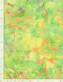 Tonga 4th of July Batik TONGA-B8786 NEON Tropical Flowers & Star Bursts