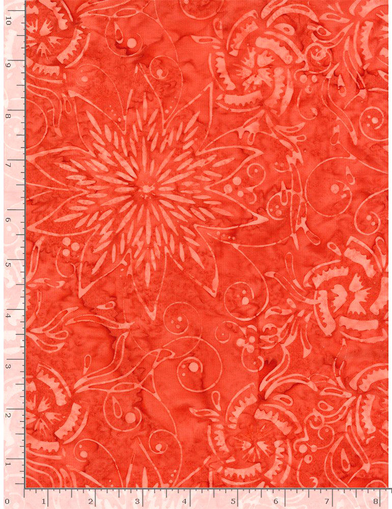 Tonga 4th of July Batik TONGA-B8168 POPPY Midnight Florals