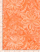 Tonga 4th of July Batik TONGA-B6874 CANTALOUPE Hibiscus