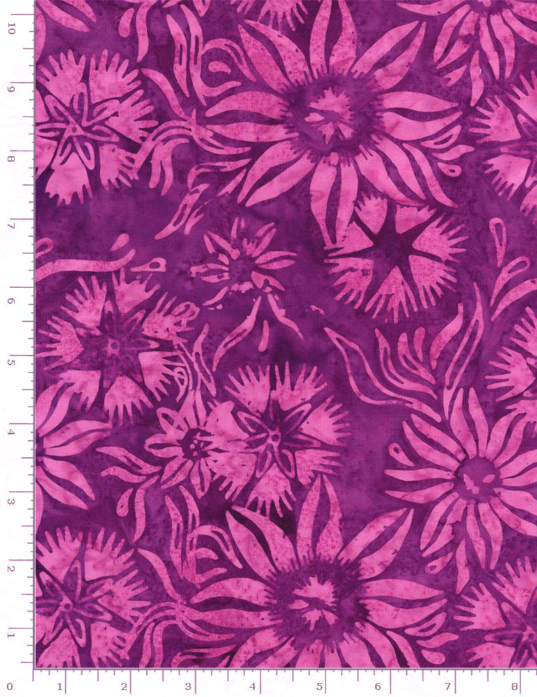 Tonga 4th of July Batik TONGA-B8163 PANSY Scheming Florals