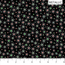 Christmas Magic 10028M-99 Sparkling Stars Black