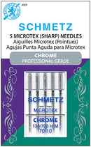 Schmetz Chrome Microtex Needles - Size 70/10