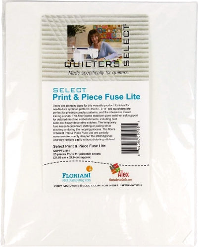Quilters Select Print and Piece Fuse Lite Foundation Paper