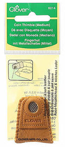 Leather Coin Thimble - Medium
