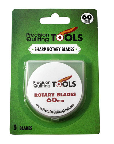 60mm Precision Quilting Tools Rotary Blades - 5 Count 
