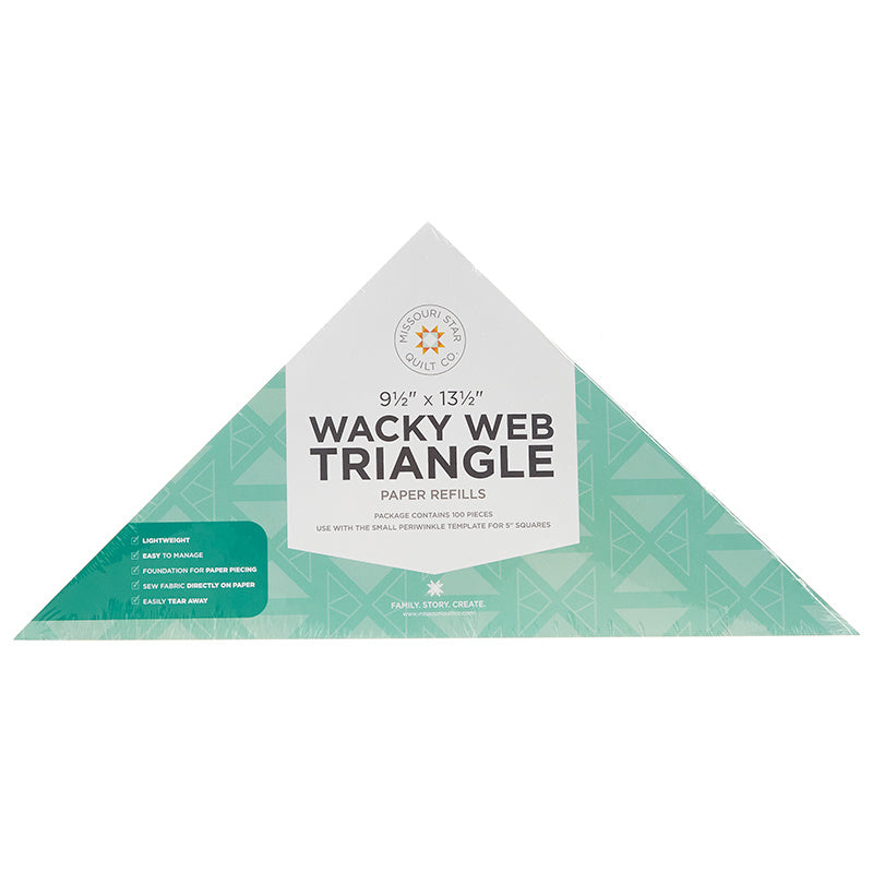 Missouri Star Wacky Web Paper Piecing Triangles