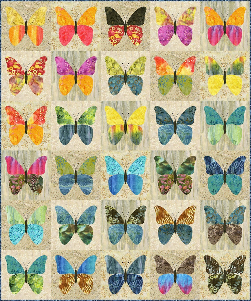 Butterflies Pattern and Stencil