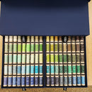 Aurifil floss full selection/collection showing all threads in middle drawer.