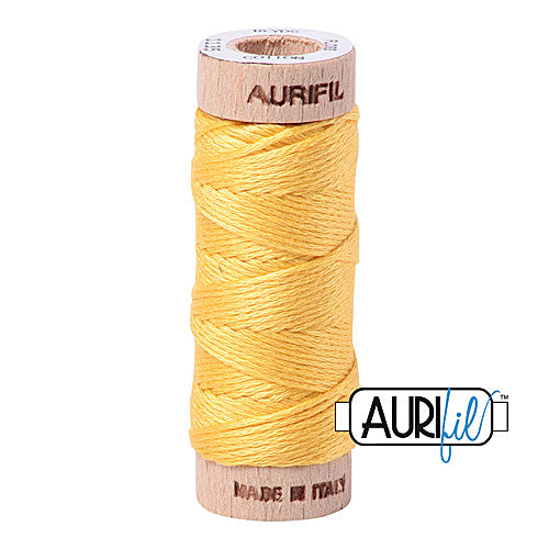 Aurifil Mako Cotton 6-Strand Floss 16 m (18 yd.) spool - 1135 Pale Yellow