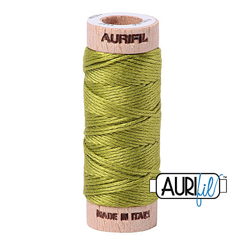Aurifil Mako Cotton 6-Strand Floss 16 m (18 yd.) spool - 1147 Light Leaf Green
