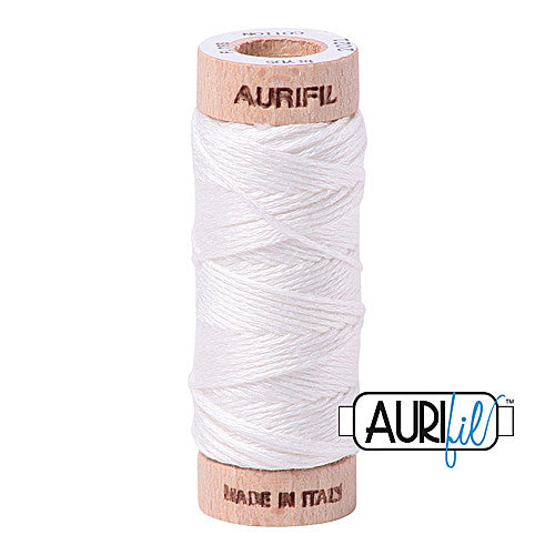 Aurifil Mako Cotton 6-Strand Floss 16 m (18 yd.) spool - 2021 Natural White