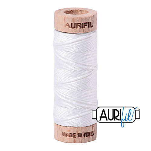 Aurifil Mako Cotton 6-Strand Floss 16 m (18 yd.) spool - 2024 White