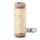 Aurifil Mako Cotton 6-Strand Floss 16 m (18 yd.) spool - 2110 Light Lemon