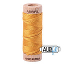 Aurifil Mako Cotton 6-Strand Floss 16 m (18 yd.) spool - 2140 Orange Mustard