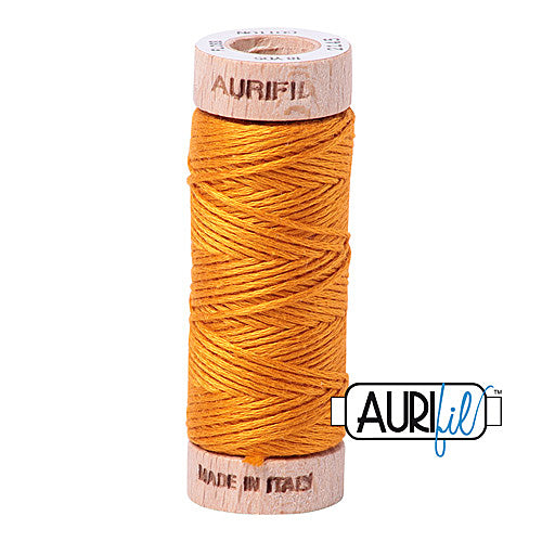 Aurifil Mako Cotton 6-Strand Floss 16 m (18 yd.) spool - 2145 Yellow Orange