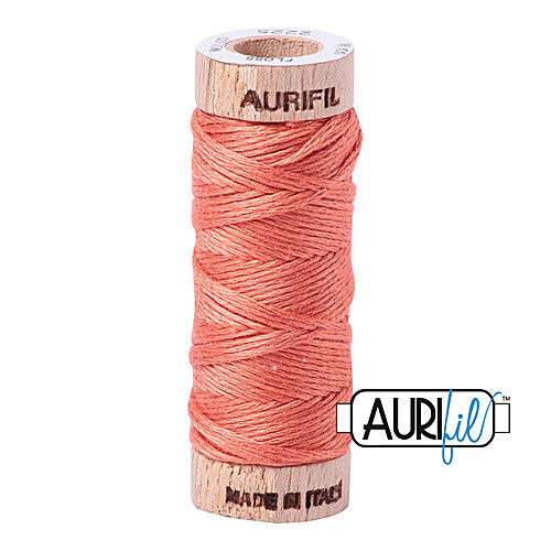 Aurifil Mako Cotton 6-Strand Floss 16 m (18 yd.) spool - 2225 Salmon