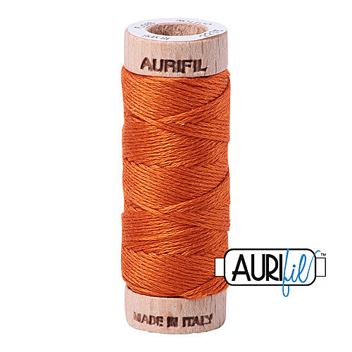 Aurifil Mako Cotton 6-Strand Floss 16 m (18 yd.) spool - 2235 Orange