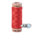 Aurifil Mako Cotton 6-Strand Floss 16 m (18 yd.) spool - 2277 Light Red Orange