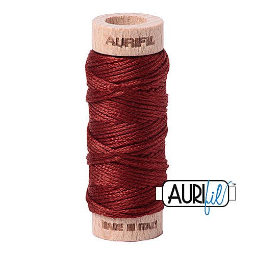 Aurifil Mako Cotton 6-Strand Floss 16 m (18 yd.) spool - 2355 Rust