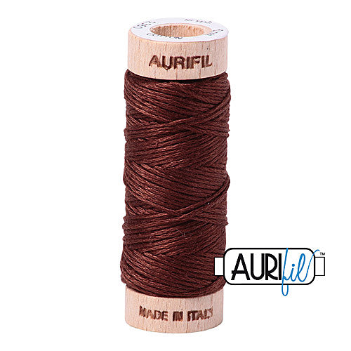 Aurifil Mako Cotton 6-Strand Floss 16 m (18 yd.) spool - 2360 Chocolate