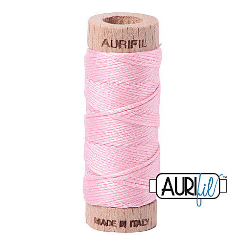 Aurifil Mako Cotton 6-Strand Floss 16 m (18 yd.) spool - 2423 Baby Pink