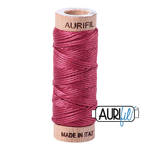 Aurifil Mako Cotton 6-Strand Floss 16 m (18 yd.) spool - 2455 Medium Carmine Red