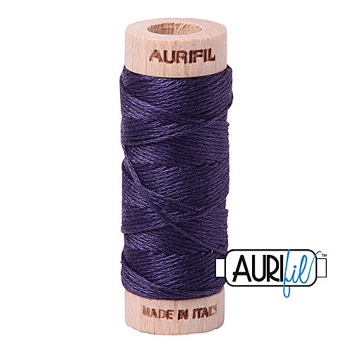 Aurifil Mako Cotton 6-Strand Floss 16 m (18 yd.) spool - 2581 Dark Dusty Grape
