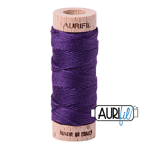 Aurifil Mako Cotton 6-Strand Floss 16 m (18 yd.) spool - 2582 Dark Violet